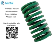 ISO 10243 Tải nhẹ tiêu chuẩn Khuôn lò xo Màu xanh lá cây 50CrVA Vật liệu OD10 ~ 63mm
